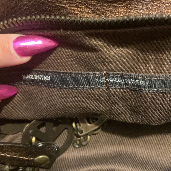 Donald J. Pliner python ADELA metallic leather Hobo couture NWT✨ - Picture 8 of 11